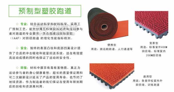 预制型塑胶跑道材料